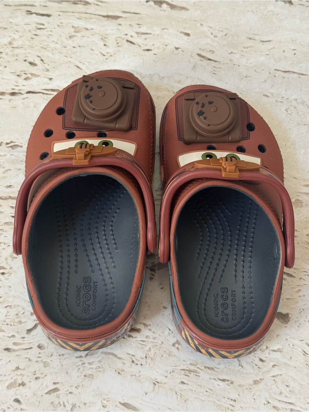 NWT Crocs Disney Cars Tow Mater Brown Clogs Toddler 10 - Picture 6 of 7